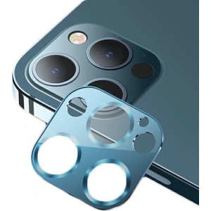 Kup Nakładka USAMS Camera Lens Glass Apple iPhone 12 Pro Max metal niebieski/blue BH707JTT04 - USA076BLU - {ean13} - Sklep Home Screen