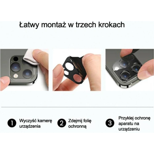 Kup USAMS Kamera Lencse Üveg Apple iPhone 12 Pro fém ezüst/silver BH704JTT01 - USA081SLV - {ean13} - Sklep Home Screen