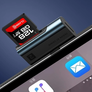 Buy USAMS Card Reader SD/microSD Lightning red SJ430DKQ02 (US-SJ430) - USA088RED - {ean13} - Home Screen Store Europe