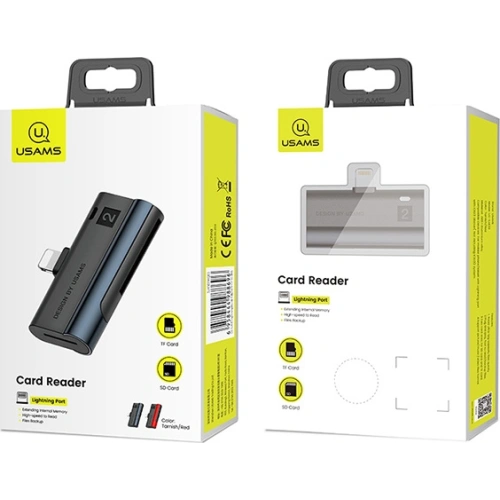 Buy USAMS Card Reader SD/microSD Lightning red SJ430DKQ02 (US-SJ430) - USA088RED - {ean13} - Home Screen Store Europe