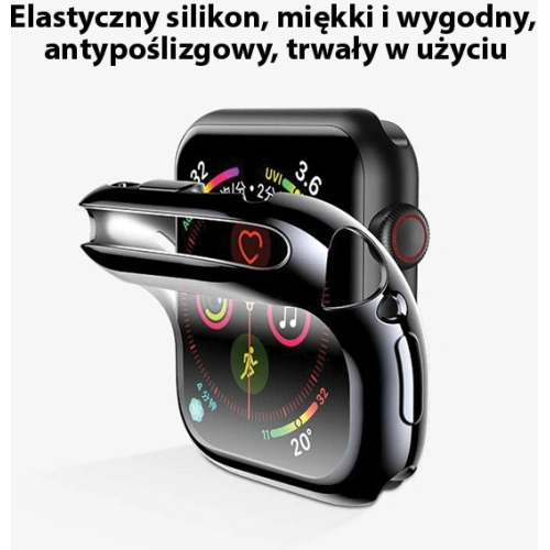 Kup Etui USAMS Apple Watch 4/5/6/7/8/9/SE 44/45mm. černý/black IW486BH01 - USA109BLK - {ean13} - Sklep Home Screen