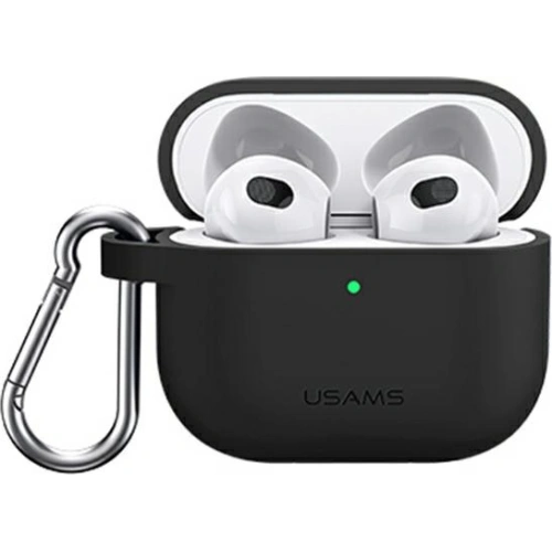 Kup Etui USAMS Apple AirPods 3 silicon negru/black BH741AP01 - USA111BLK - {ean13} - Sklep Home Screen