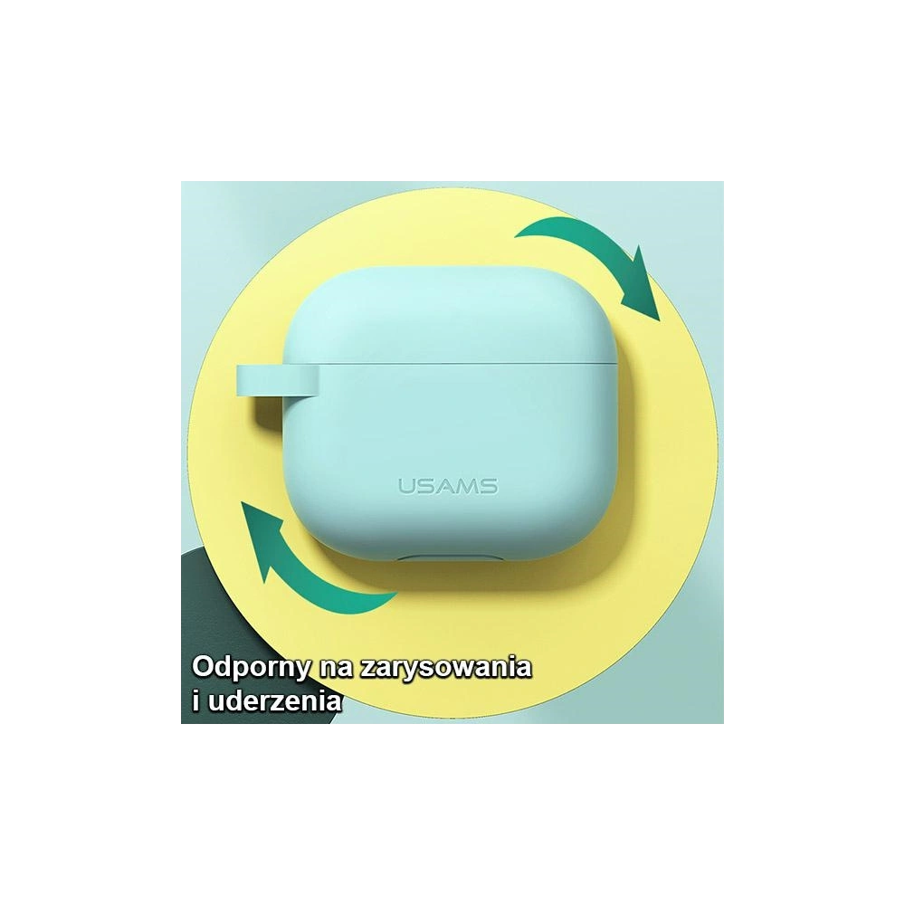 Etui USAMS Apple AirPods 3 silicon czarny/black BH741AP01