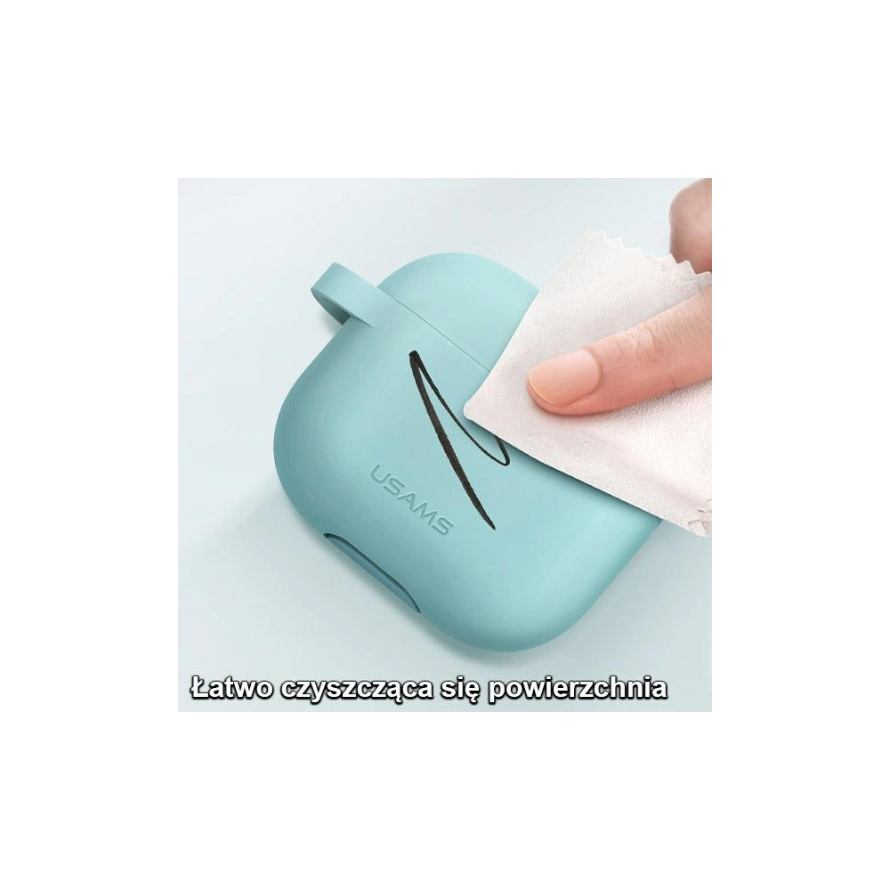 Etui USAMS Apple AirPods 3 silicon czarny/black BH741AP01