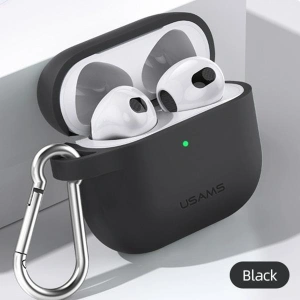 Kup Etui USAMS Apple AirPods 3 silicon czarny/black BH741AP01 - USA111BLK - {ean13} - Sklep Home Screen