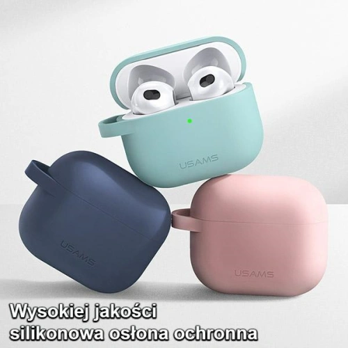 Kup Etui USAMS Apple AirPods 3 silicon niebieski/blue BH741AP02 - USA112BLU - {ean13} - Sklep Home Screen