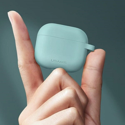 Kup Etui USAMS Apple AirPods 3 silicon niebieski/blue BH741AP02 - USA112BLU - {ean13} - Sklep Home Screen