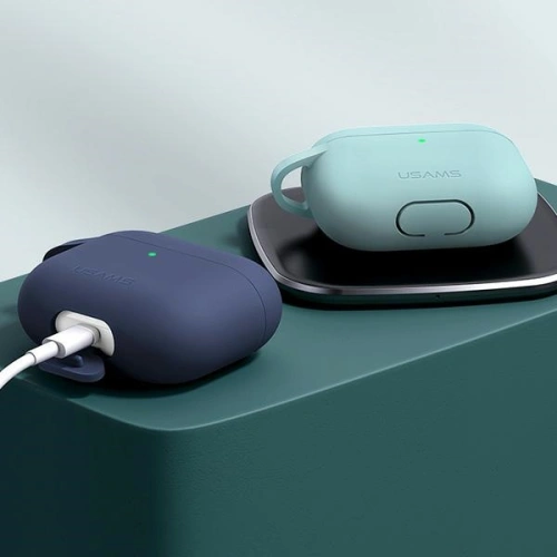 Kup Etui USAMS Apple AirPods 3 silicon niebieski/blue BH741AP02 - USA112BLU - {ean13} - Sklep Home Screen
