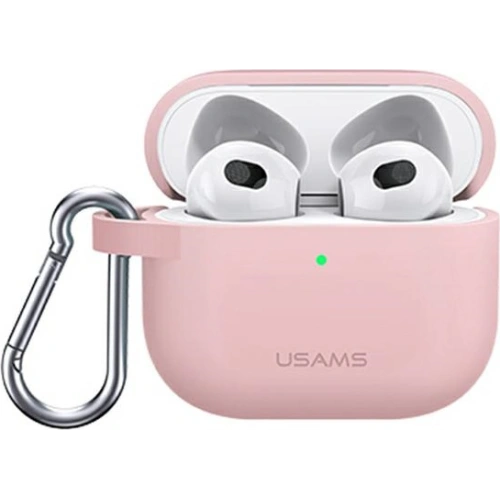 Kup Etui USAMS Apple AirPods 3 szilikon rózsaszín/pink BH741AP03 - USA113PNK - {ean13} - Sklep Home Screen