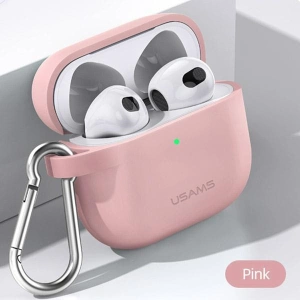 Kup Etui USAMS Apple AirPods 3 silicon różowy/pink BH741AP03 - USA113PNK - {ean13} - Sklep Home Screen