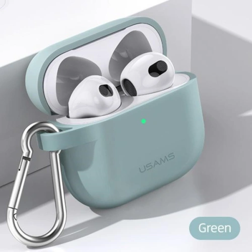 Kup Etui USAMS Apple AirPods 3 silicon verde/BH741AP04 - USA114GRN - {ean13} - Sklep Home Screen