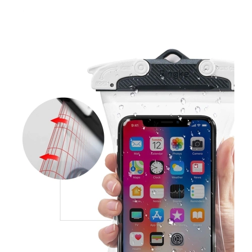 Buy Ringke U-Fix Round Waterproof Pouch Case Gray - RGK931GRY - {ean13} - Home Screen Store Europe