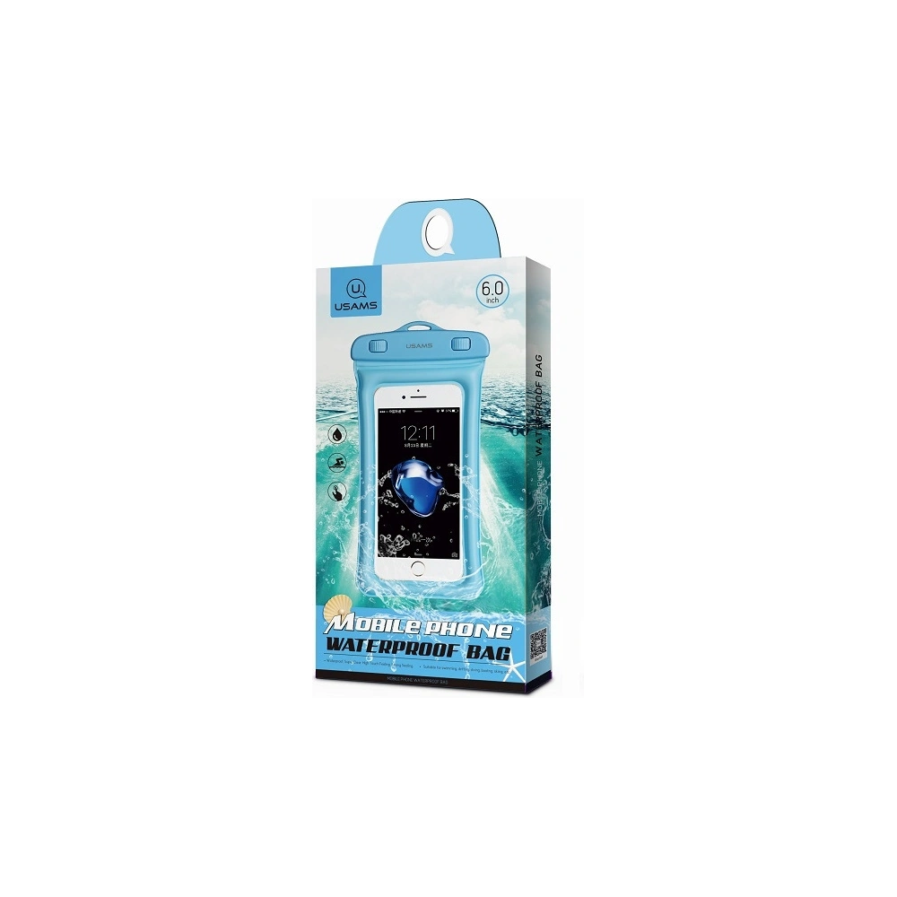 Etui wodoodporne USAMS 6 cali YD007 niebieski/blue 6FSD702