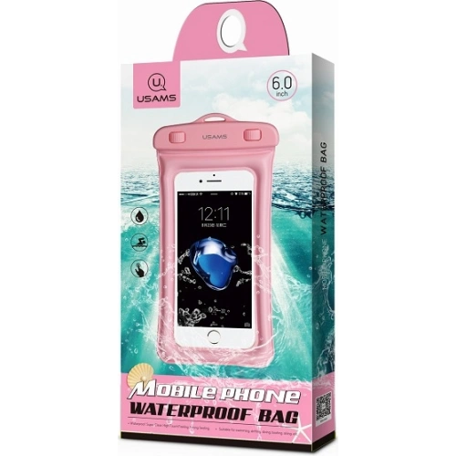 Kup Etui wodoodporne USAMS 6 cali YD007 różowy/pink 6FSD703 - USA194PNK - {ean13} - Sklep Home Screen