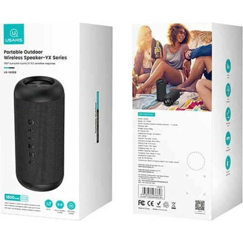 Kup Bezdrátový reproduktor USAMS YX Series Bluetooth 5.0 10W Přenosný venkovní bezdrátový reproduktor YX8YG01 - USA201 - {ean13} - Sklep Home Screen