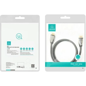 Kabel USAMS U75 DisplayPort - DisplayPort 1.4 HD 3.0m czarny/black 8K HD SJ533DP01