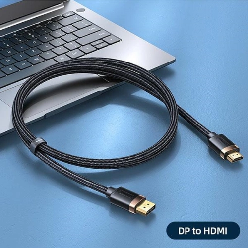 Kup USAMS U74 DisplayPort zu HDMI 2.0m Kabel schwarz/black 4K HD SJ530HD01 - USA206BLK - {ean13} - Sklep Home Screen