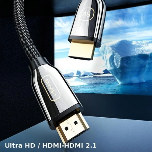 Kup Kabel USAMS U67 HDMI - HDMI 2.1 3m 8K černý/black Ultra HD SJ498HD01 - USA211BLK - {ean13} - Sklep Home Screen