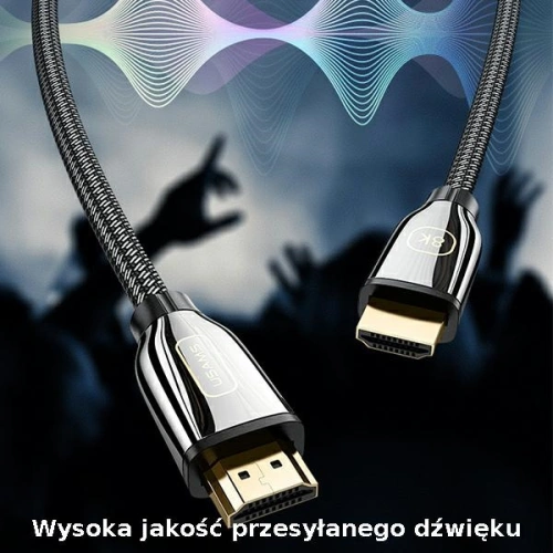 Kup Kabel USAMS U67 HDMI - HDMI 2.1 3m 8K černý/black Ultra HD SJ498HD01 - USA211BLK - {ean13} - Sklep Home Screen