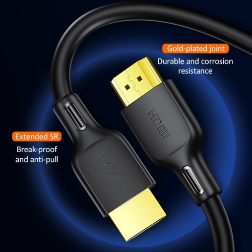 Kabel USAMS U49 HDMI - HDMI 1.8m czarny/black 4K HD SJ426HD01