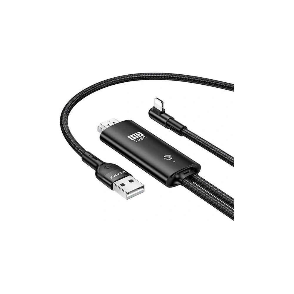 Kabel USAMS U53 HDMI - Lightning 2m czarny/black SJ442HD01