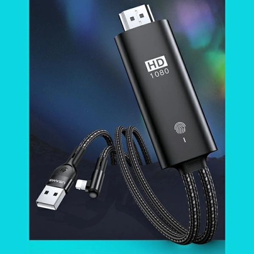 Kup USAMS U53 HDMI - Lightning Kabel 2m schwarz/black SJ442HD01 - USA215BLK - {ean13} - Sklep Home Screen