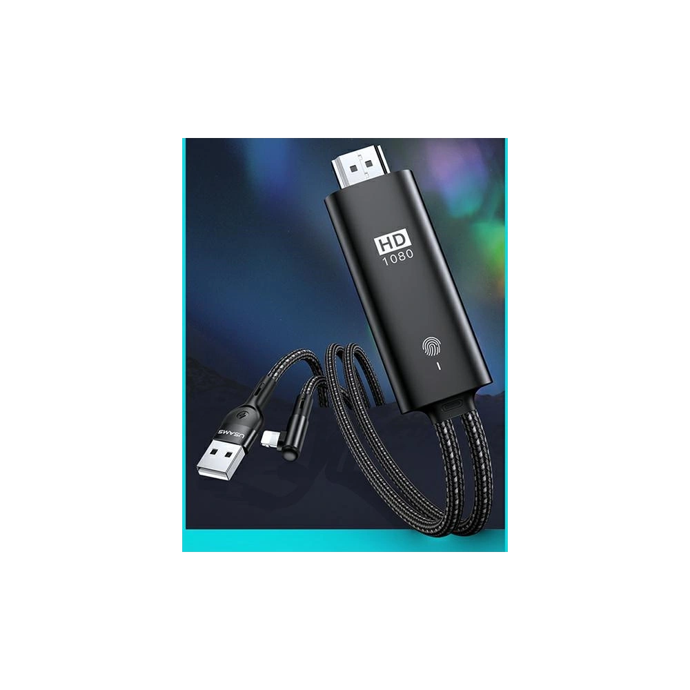 Kabel USAMS U53 HDMI - Lightning 2m czarny/black SJ442HD01