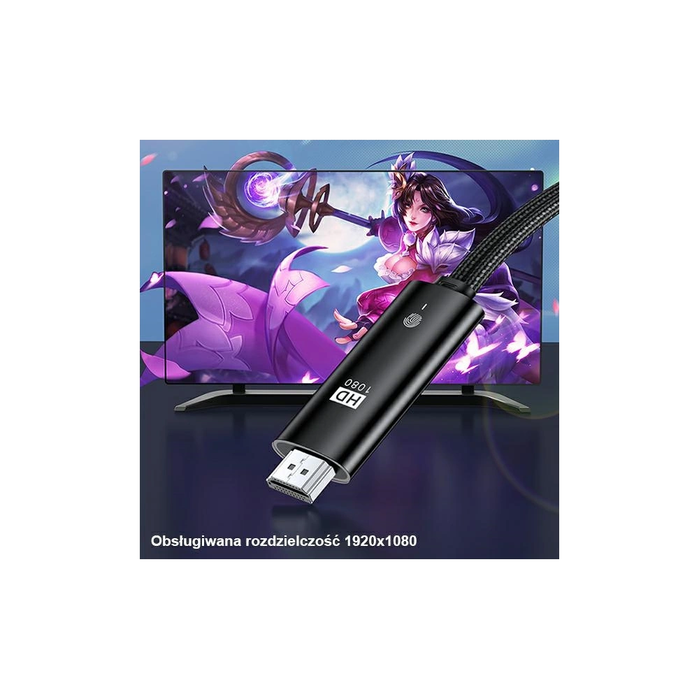 Kabel USAMS U53 HDMI - Lightning 2m czarny/black SJ442HD01