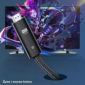 Kabel USAMS U53 HDMI - Lightning 2m czarny/black SJ442HD01