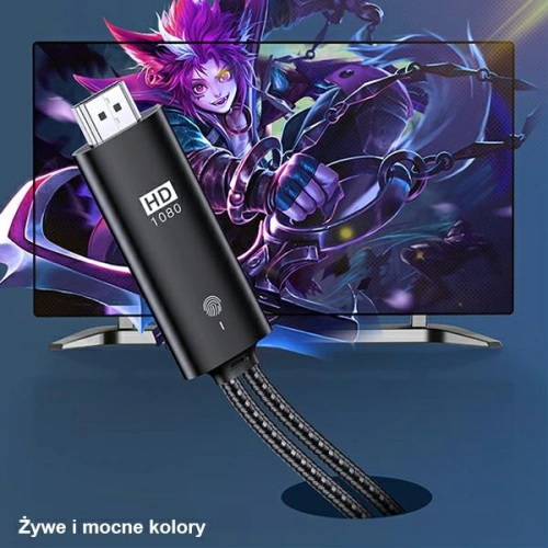 Kup USAMS U53 HDMI - Lightning Kabel 2m schwarz/black SJ442HD01 - USA215BLK - {ean13} - Sklep Home Screen