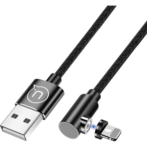 Kup Cablul unghiular magnetic USAMS U54 1m lightning negru/black SJ444USB01 - USA216BLK - {ean13} - Sklep Home Screen