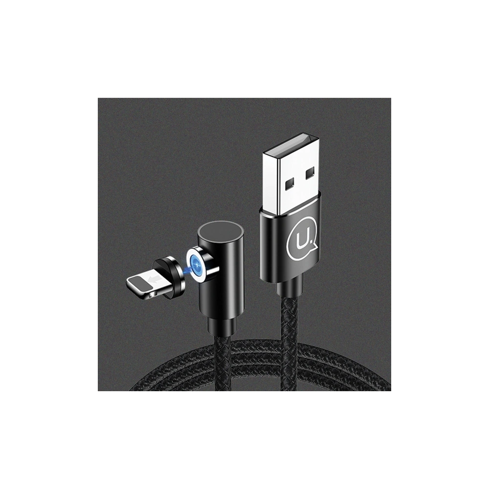 Kabel kątowy magnetyczny USAMS U54 1m lightning czarny/black SJ444USB01