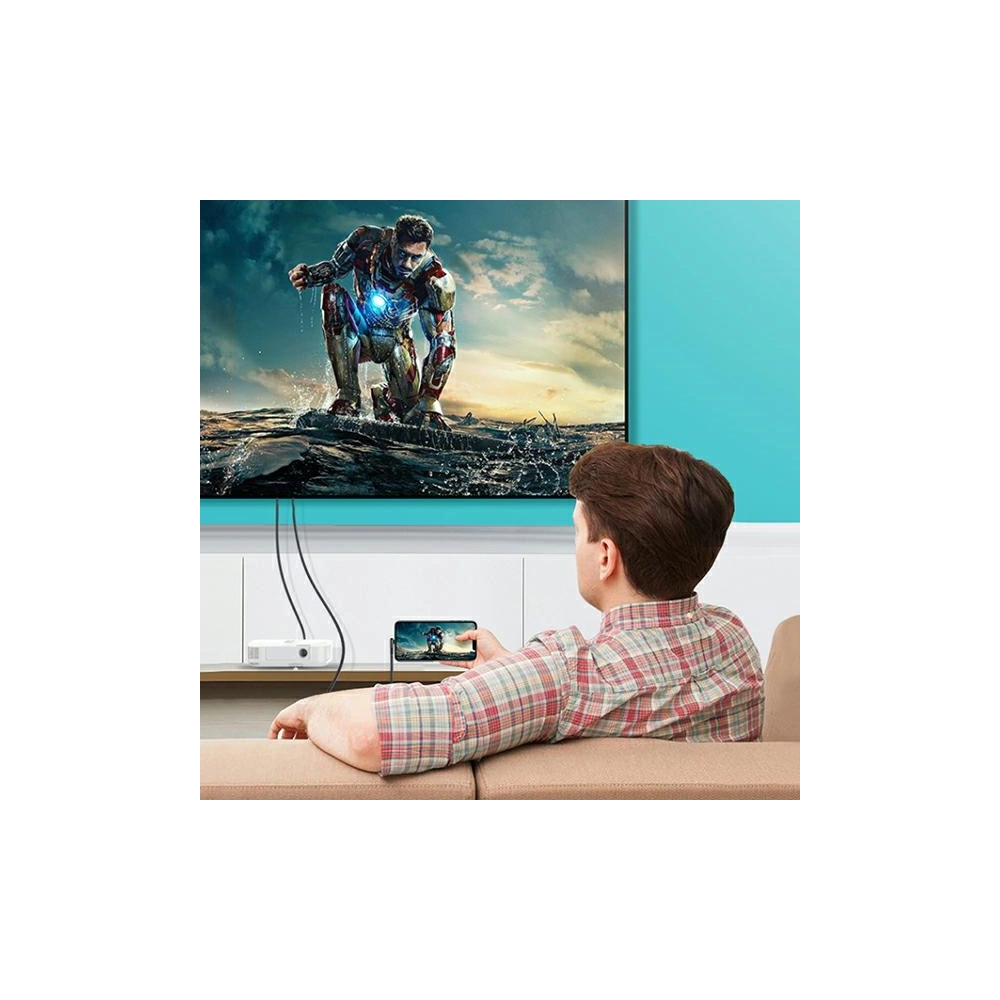 Kabel USAMS U53 HDMI - Lightning 2m czarny/black SJ442HD01