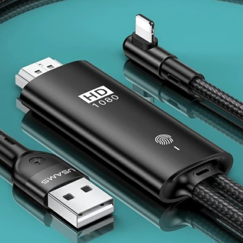 Kup USAMS U53 HDMI - Lightning Kabel 2m schwarz/black SJ442HD01 - USA215BLK - {ean13} - Sklep Home Screen