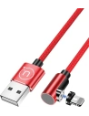 Cablu unghiular magnetic USAMS U54 1m lightning roșu/red SJ444USB02