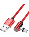 Magnetisches Winkelkabel USAMS U54 1m microUSB rot/red SJ446USB02