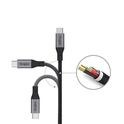 Kup Kábel Ringke USB-C-ről USB-C-re 120cm - RGK934 - {ean13} - Sklep Home Screen