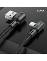 Kup Cablu unghiular USAMS U57 MicroUSB 1,2m 2A negru/black SJ458USB01 - USA222BLK - {ean13} - Sklep Home Screen