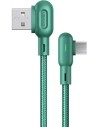 USAMS U57 MicroUSB 1,2m 2A zöld/kábel zöld SJ458USB02