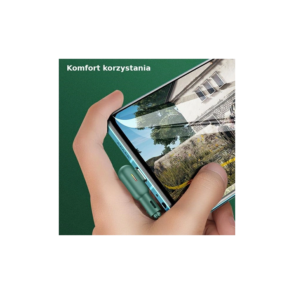 Kabel kątowy USAMS U57 MicroUSB 1,2m 2A zielony/green SJ458USB02