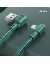 Buy USAMS Angle Cable U57 MicroUSB 1,2m 2A green SJ458USB02 (US-SJ458) - USA223GRN - {ean13} - Home Screen Store Europe