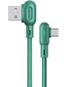 Cablu unghiular USAMS U57 USB-C 1,2m 2A verde/SJ457USB02