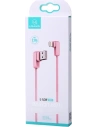 Cablu unghiular USAMS U-flow Lightning 1,2m 2A roz/pink IPUSBCY03