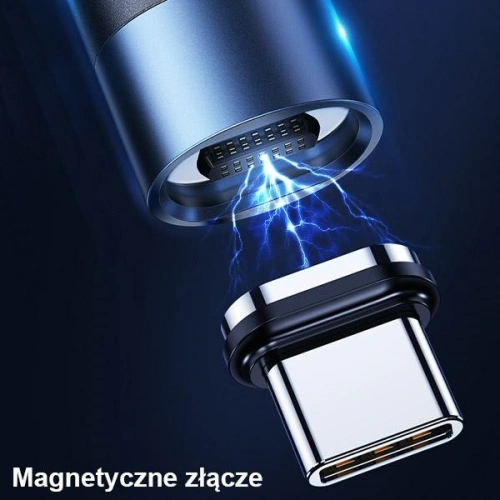 Kup Kabel magnetyczny USAMS U66 USB-C na USB-C/ lightning 60W PD Fast Charge 2.0m pleciony czarny/black SJ507USBXX01 - USA228BLK - {ean13} - Sklep Home Screen