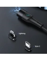 Kup Kabel magnetyczny USAMS U66 USB-C na USB-C/ lightning 60W PD Fast Charge 2.0m pleciony czarny/black SJ507USBXX01 - USA228BLK - {ean13} - Sklep Home Screen