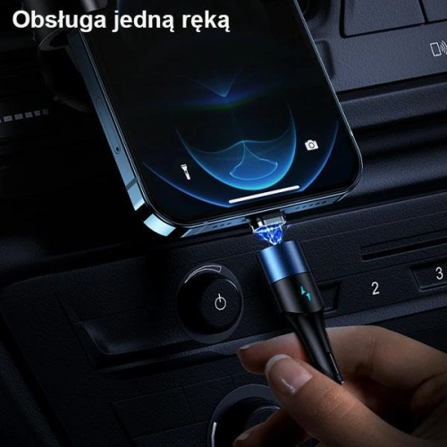 Kup Kabel magnetyczny USAMS U66 USB-C na USB-C/ lightning 60W PD Fast Charge 2.0m pleciony czarny/black SJ507USBXX01 - USA228BLK - {ean13} - Sklep Home Screen