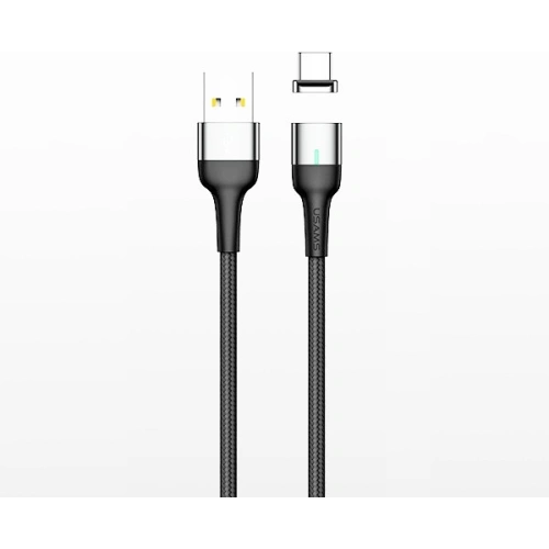 Kup Cablu magnetic USAMS U28 lightning 2.4A Încărcare rapidă 1m împletit gri/SJ326USB03 - USA231GRY - {ean13} - Sklep Home Screen