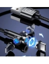 Buy USAMS Magnetic Nylon Cable U59 Lightning 2.1A Fast Charge 1m black SJ472USB01 (US-SJ472) - USA237BLK - {ean13} - Home Screen Store Europe