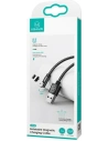 Buy USAMS Magnetic Nylon Cable U59 Lightning 2.1A Fast Charge 1m black SJ472USB01 (US-SJ472) - USA237BLK - {ean13} - Home Screen Store Europe