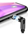 USAMS U59 microUSB 2.1A Gyors Töltés 1m fonott fekete kábel SJ474USB01 állítható szögben